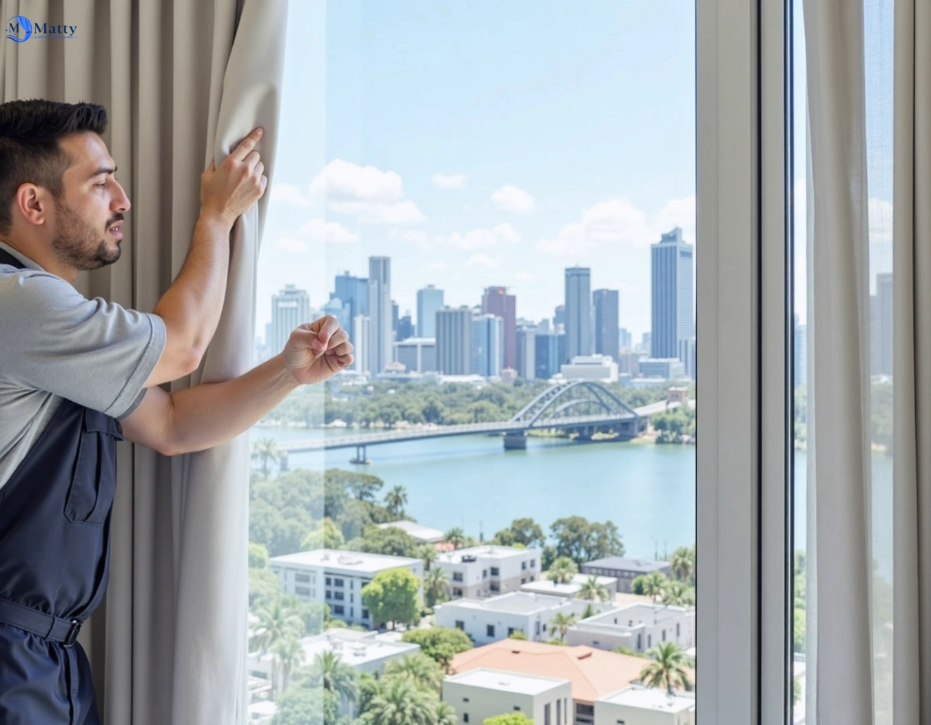Professional curtain steam cleaning service point-lonsdale-vic QLD by Matty Curtain Cleaning