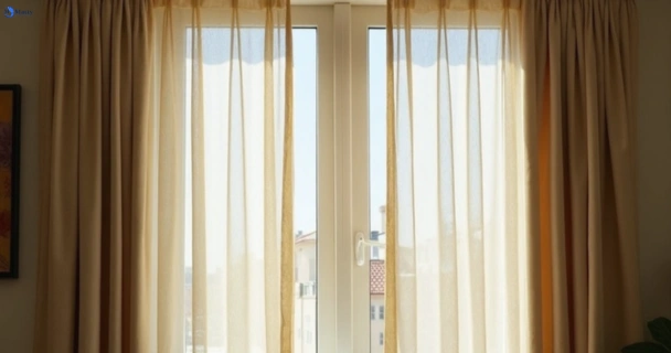 Dull dusty drapes in point-lonsdale-vic before professional cleaning